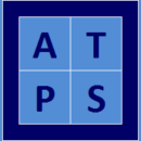 A blue grid with four squares containing the letters A, T, P, and S, each letter in a separate square. ATPS is a Plasloc client.