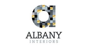 Albany Interiors logo. Logo for Albany Interiors featuring a stylized lowercase 