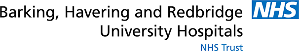 Barking, Havering and Redbridge University Hospitals NHS Trust logo with NHS branding in blue and white. Barking, Havering and Redbridge University Hospitals NHS Trust is a Plasloc client.