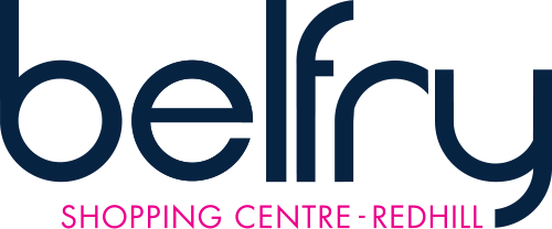 The image shows the Belfry Shopping Centre logo with 