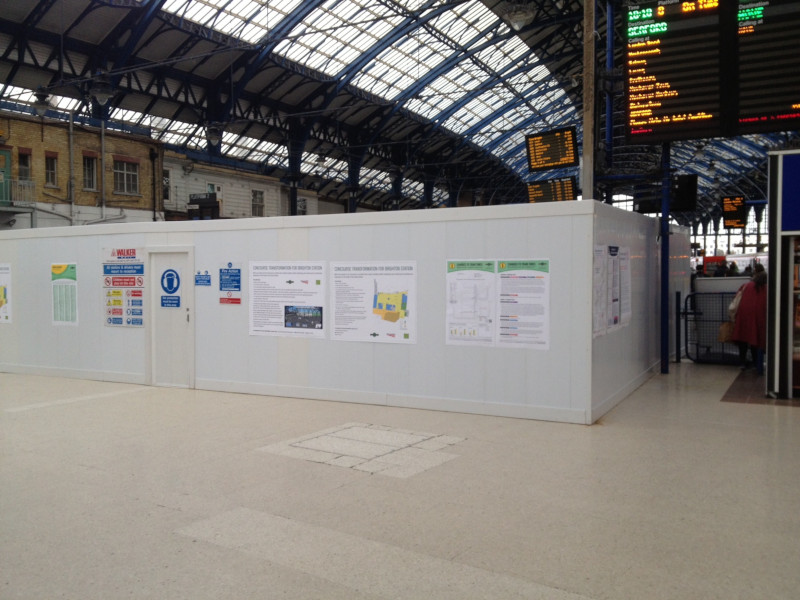 Brighton Station PVC hoarding