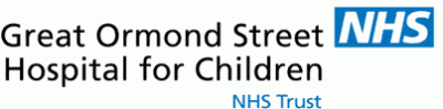 Great Ormond Street Hospital for Children logo with NHS branding and 