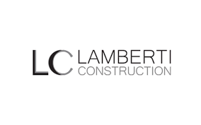 Logo for Lamberti Construction featuring the initials 