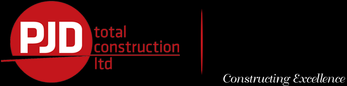 PJD total construction ltd logo with slogan 