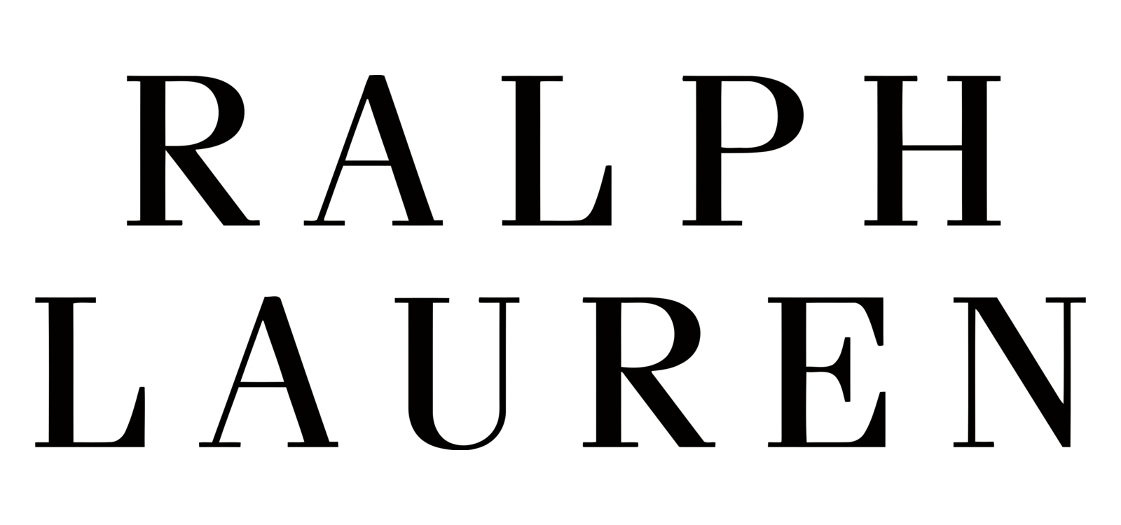 Black capital letters spelling 
