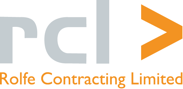 Logo for Rolfe Contracting Limited with the initials 