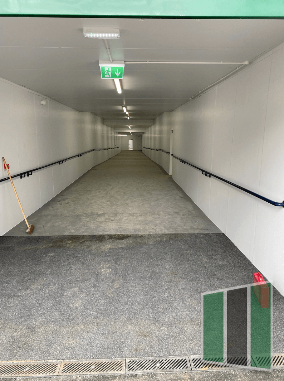 internal shot of a plasloc access tunnel