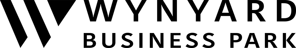 Wynyard Business Park logo with bold black text and a stylized 