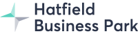 Hatfield Business Park logo with a geometric symbol on the left and the text 