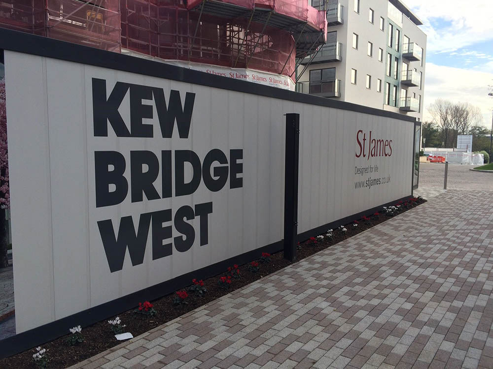 Kew bridge West Hoarding